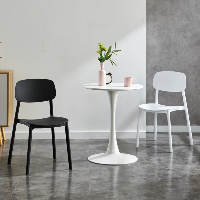 Kitchen Home Stacking Side Chair Open Back Dining Side Chair