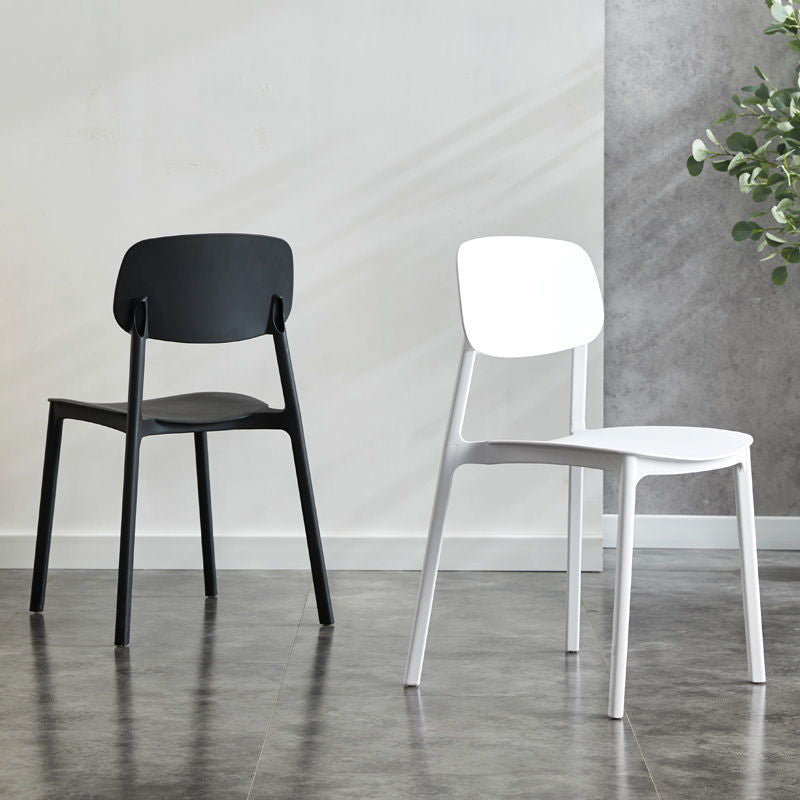 Kitchen Home Stacking Side Chair Open Back Dining Side Chair