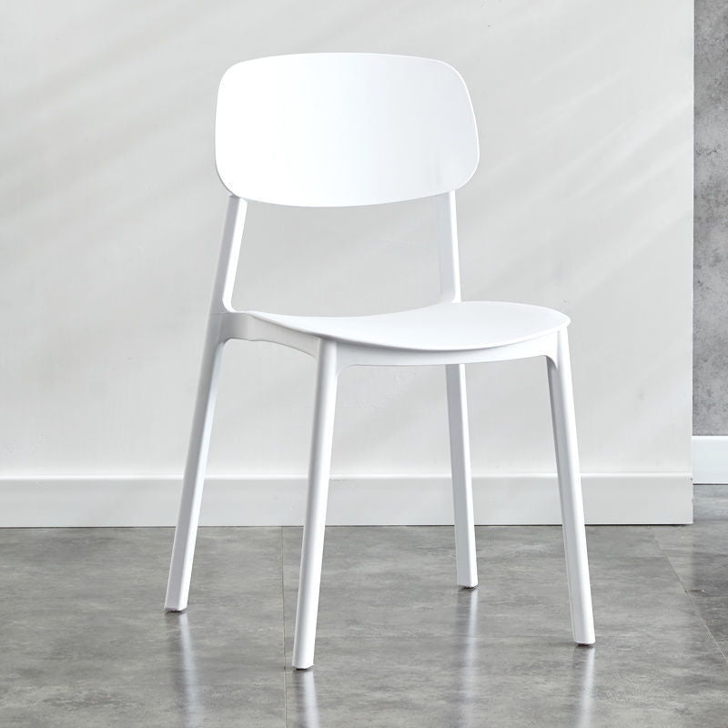 Kitchen Home Stacking Side Chair Open Back Dining Side Chair