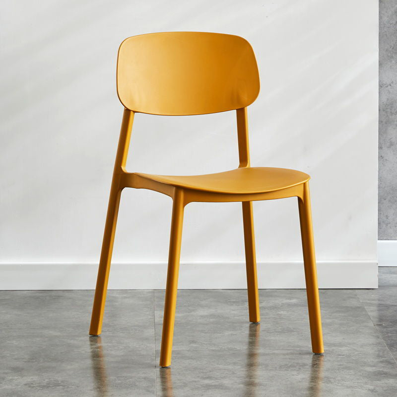 Kitchen Home Stacking Side Chair Open Back Dining Side Chair