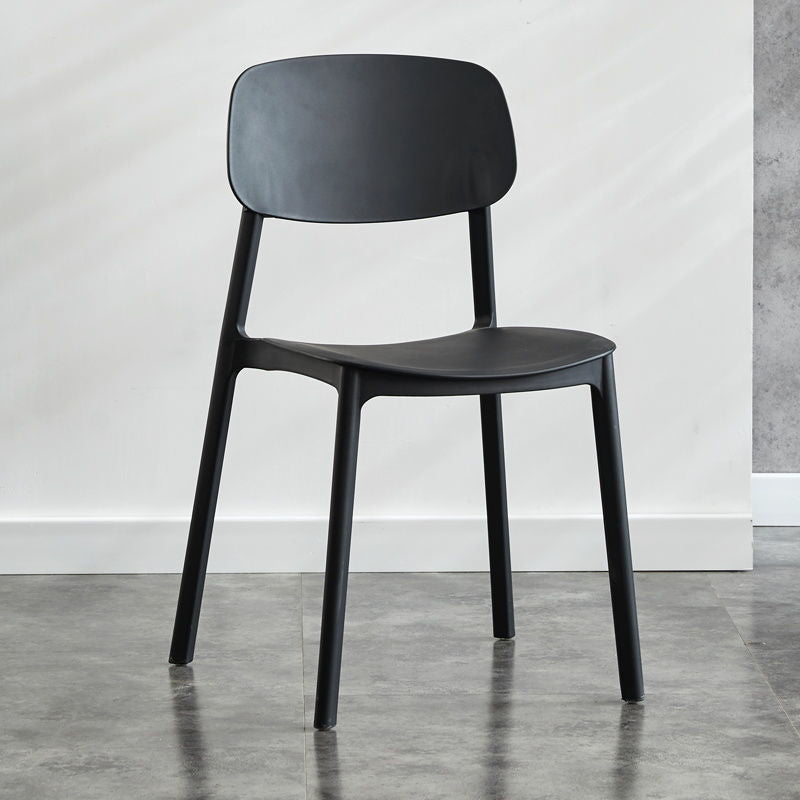 Kitchen Home Stacking Side Chair Open Back Dining Side Chair