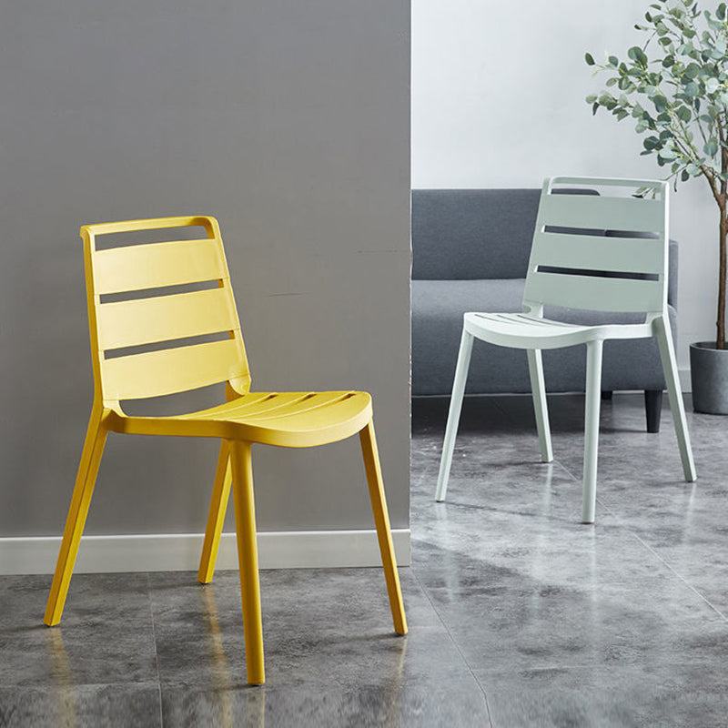 Home Dining Accent Chair Dining Room Open Back Armless Side Chair