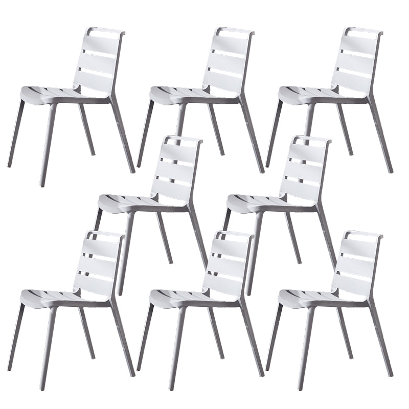 Home Dining Accent Chair Dining Room Open Back Armless Side Chair