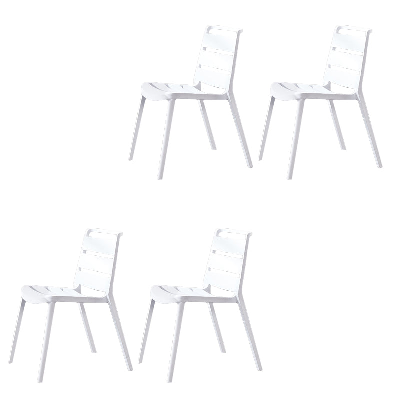 Home Dining Accent Chair Dining Room Open Back Armless Side Chair