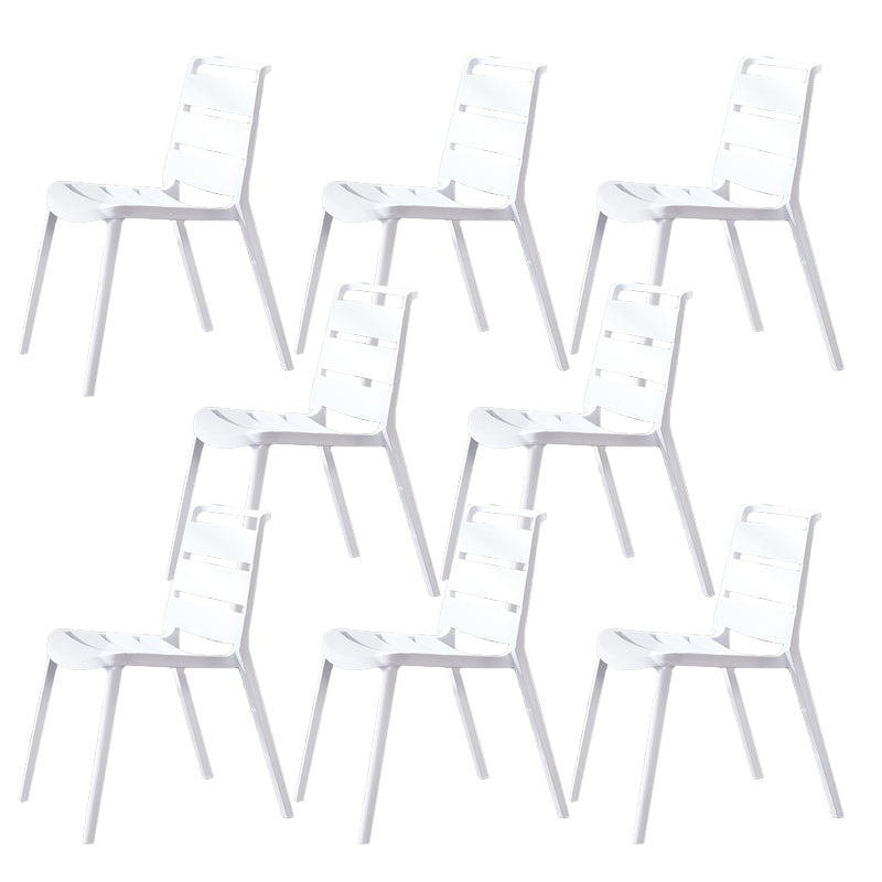 Home Dining Accent Chair Dining Room Open Back Armless Side Chair