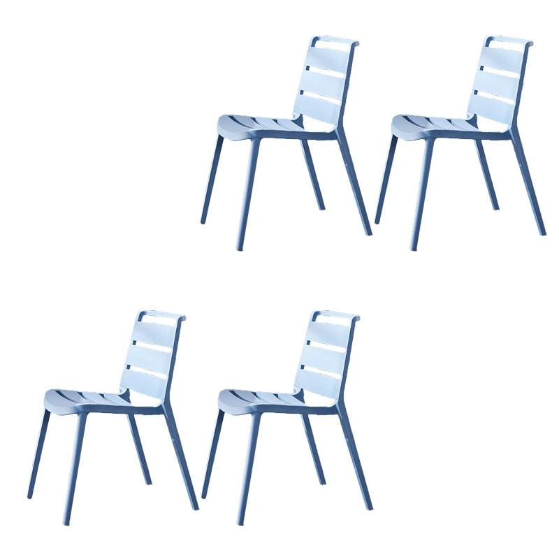 Home Dining Accent Chair Dining Room Open Back Armless Side Chair