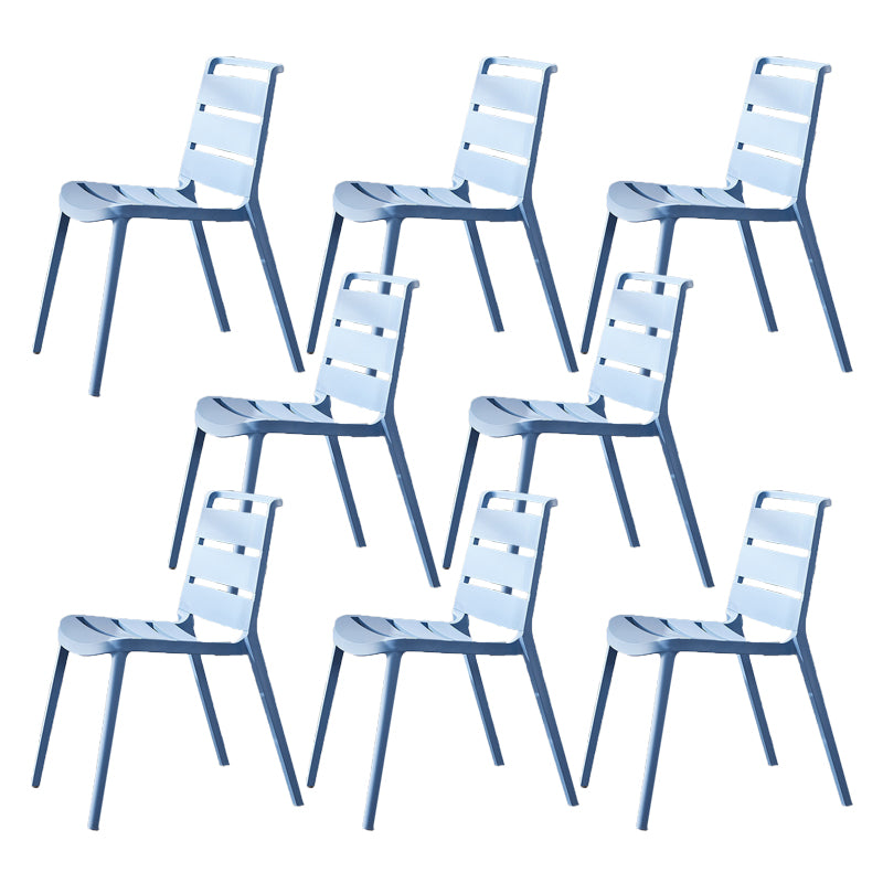 Home Dining Accent Chair Dining Room Open Back Armless Side Chair