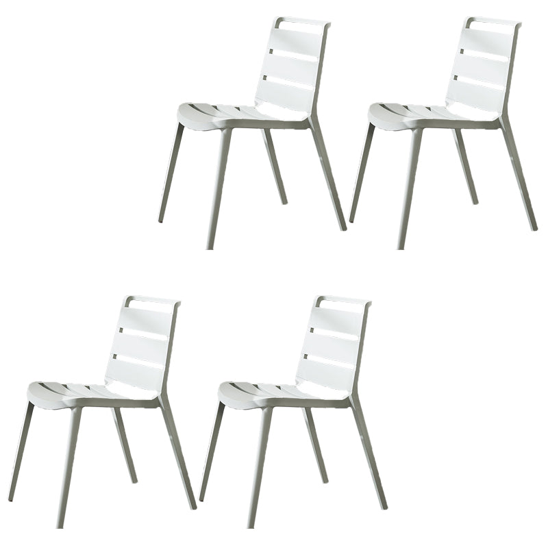 Home Dining Accent Chair Dining Room Open Back Armless Side Chair