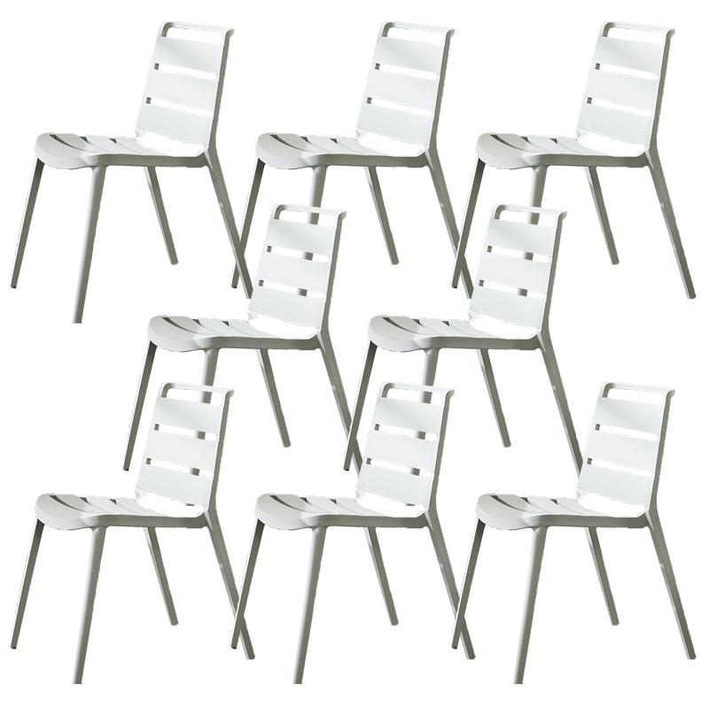 Home Dining Accent Chair Dining Room Open Back Armless Side Chair