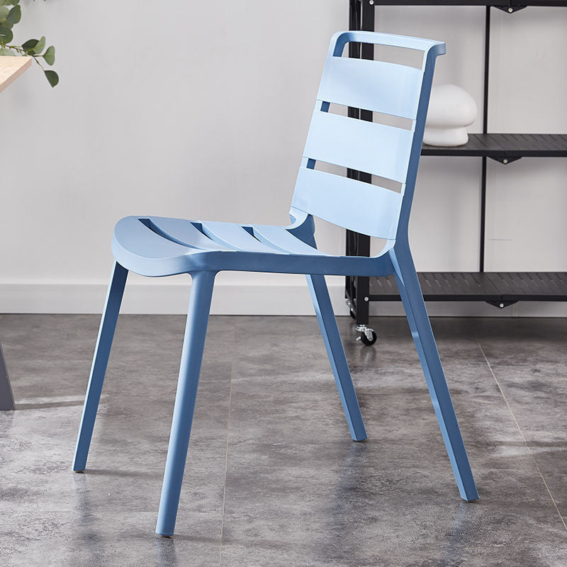 Home Dining Accent Chair Dining Room Open Back Armless Side Chair