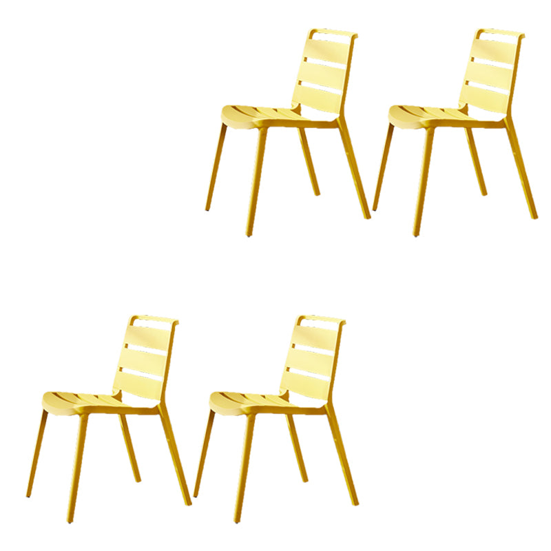 Home Dining Accent Chair Dining Room Open Back Armless Side Chair