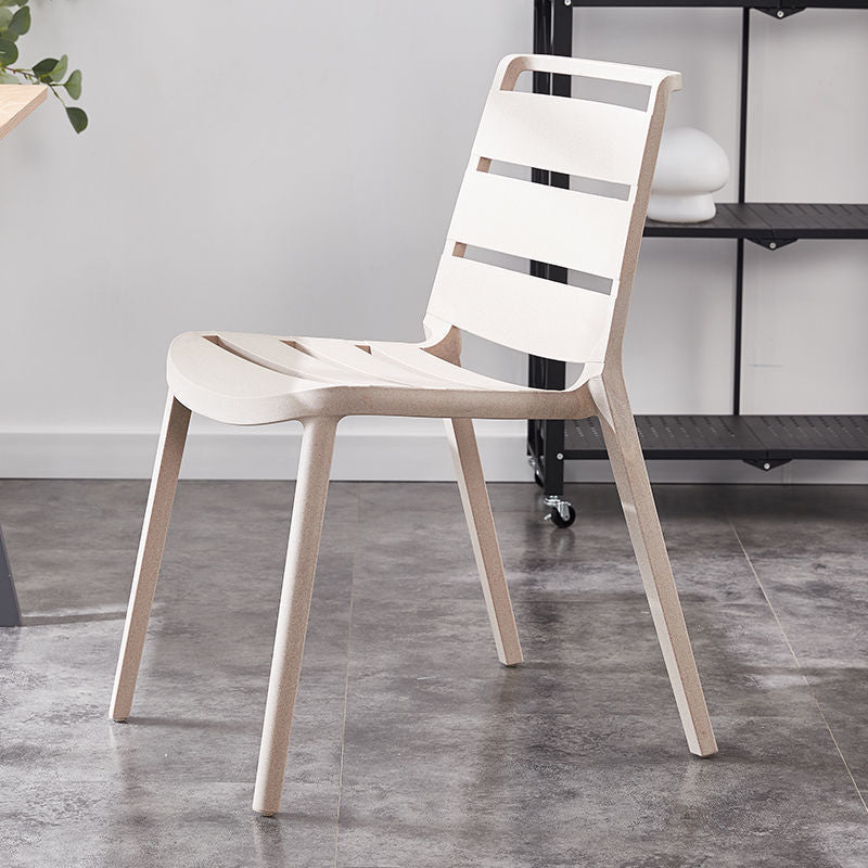 Home Dining Accent Chair Dining Room Open Back Armless Side Chair