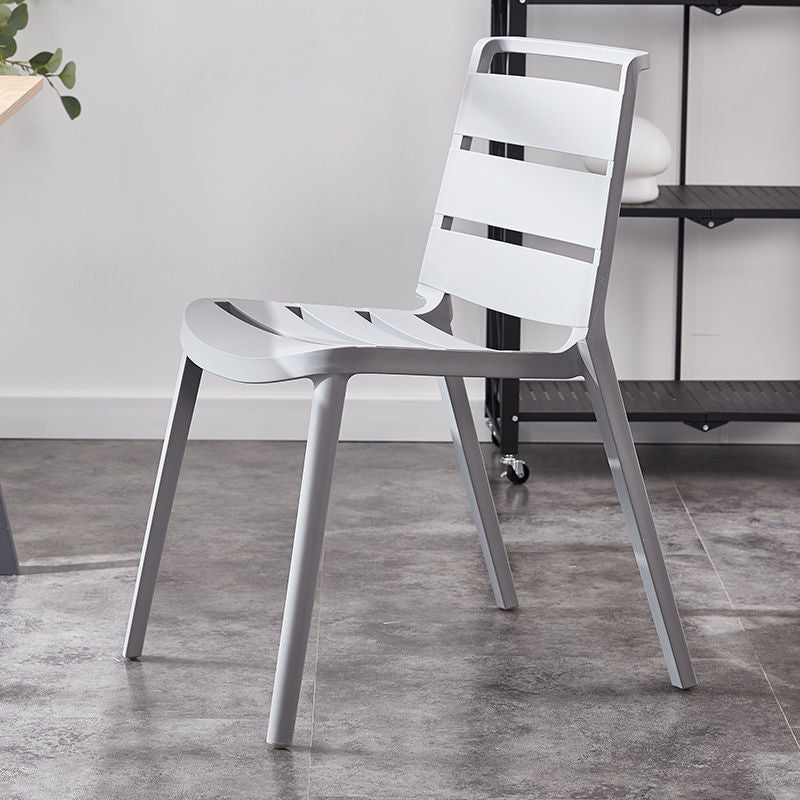 Home Dining Accent Chair Dining Room Open Back Armless Side Chair