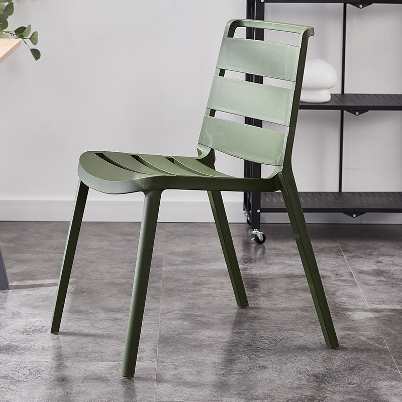 Home Dining Accent Chair Dining Room Open Back Armless Side Chair