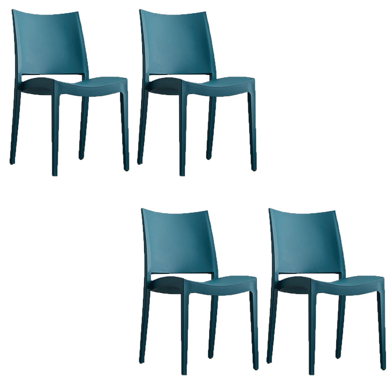 Dining Room Indoor Chair Plastic Armless Dining Accent Chair