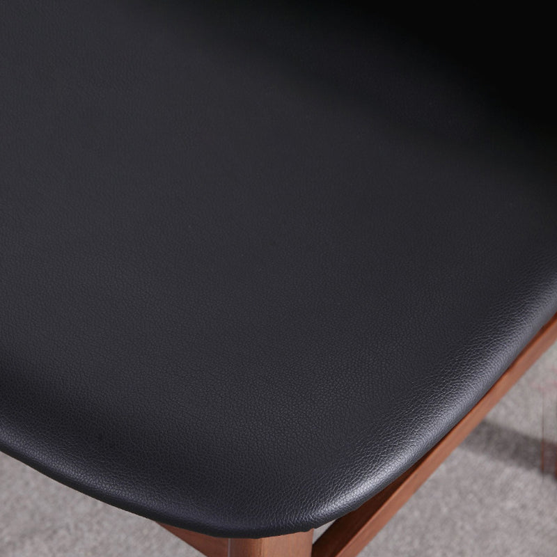 Modern Solid Wood Dining Chair Indoor-Outdoor Open Back Side Chair