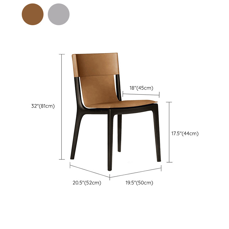 Contemporary Wood Side Dining Chairs Kitchen Home Chair with Upholstered