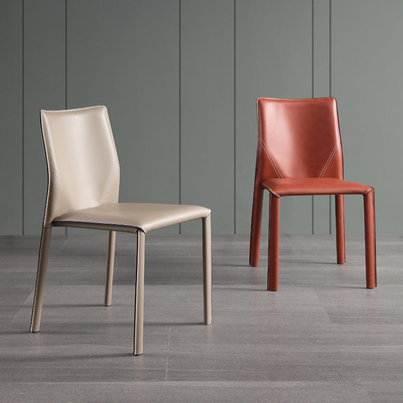 Dining Room Home Side Chair Faux Leather Dining Chairs with Upholstered