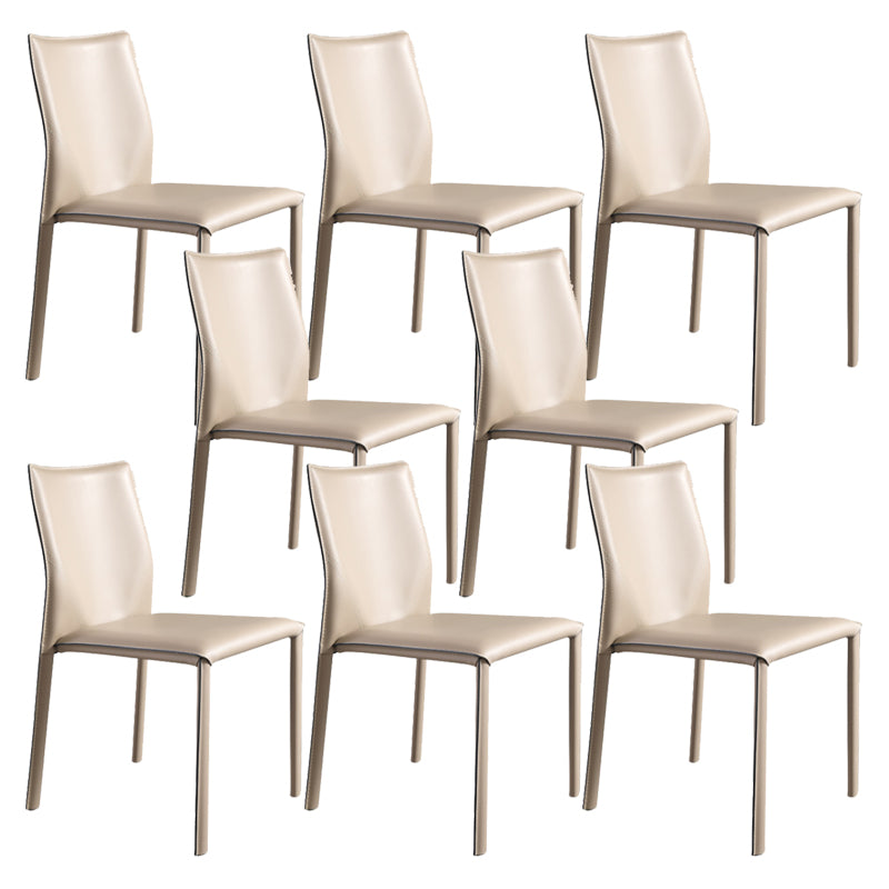 Dining Room Home Side Chair Faux Leather Dining Chairs with Upholstered