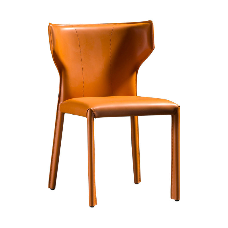 Kitchen Wingback Armless Dining Chair Upholstered Side Chair