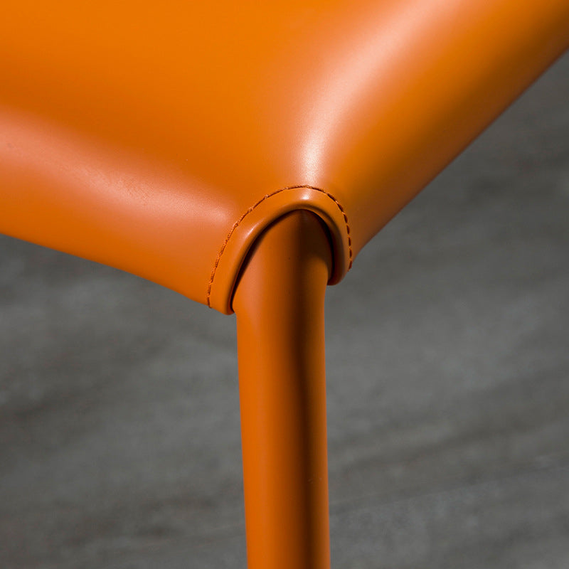 Kitchen Wingback Armless Dining Chair Upholstered Side Chair