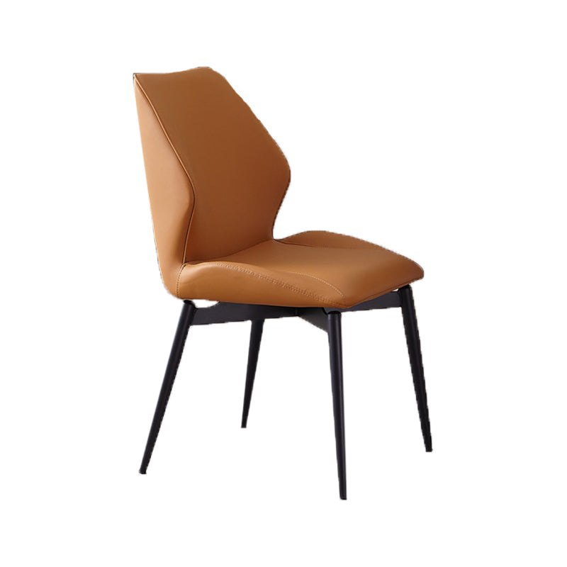 Dining Room Home Upholstered Chair Leather Wingback Armless Chair