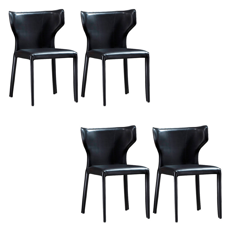 Dining Room Upholstered Chair Leather Kitchen Wingback Chair