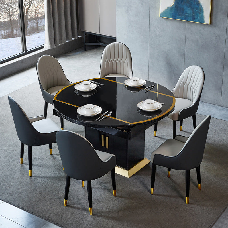 Dining Room Upholstered Chair Faux Leather Parsons Armless Chair