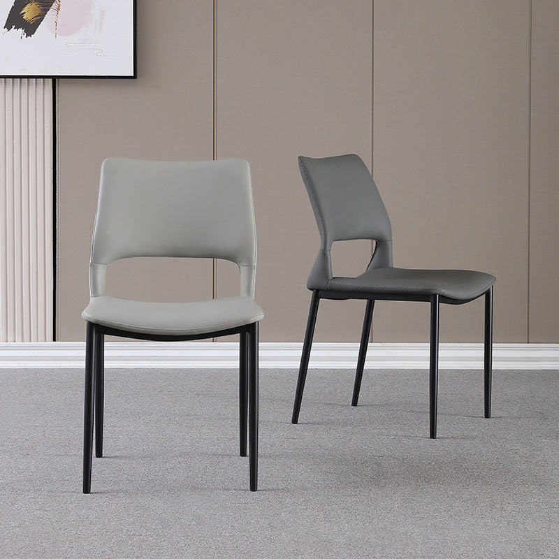 Open Back Dining Chair Contemporary Indoor Dining Side Chair
