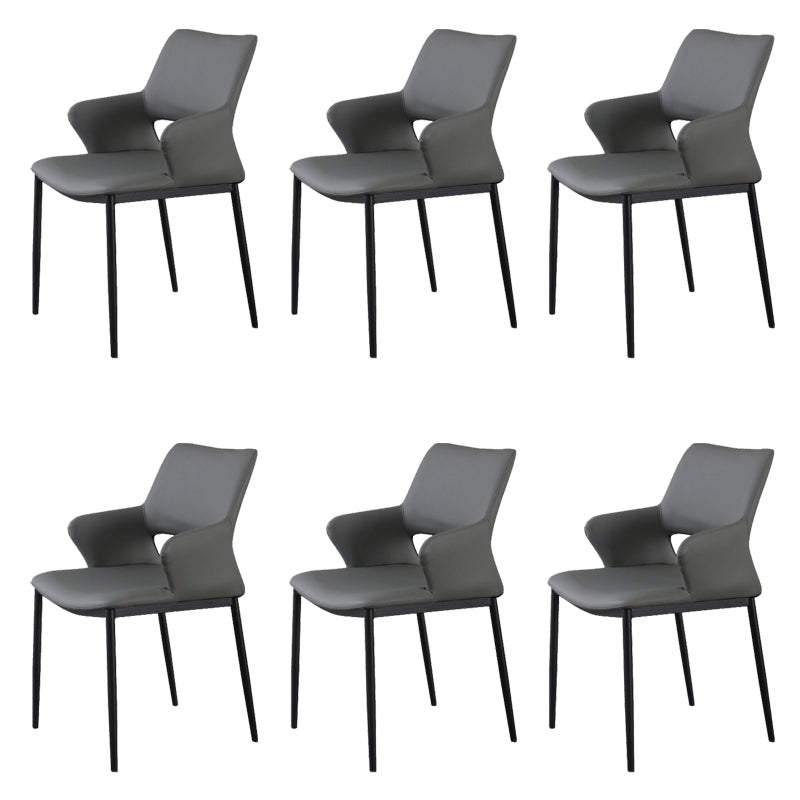 Open Back Dining Chair Contemporary Indoor Dining Side Chair