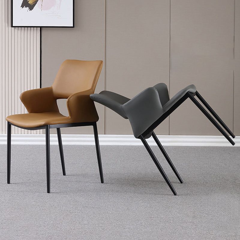 Open Back Dining Chair Contemporary Indoor Dining Side Chair