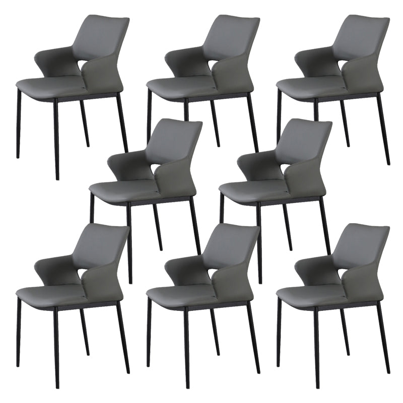 Open Back Dining Chair Contemporary Indoor Dining Side Chair