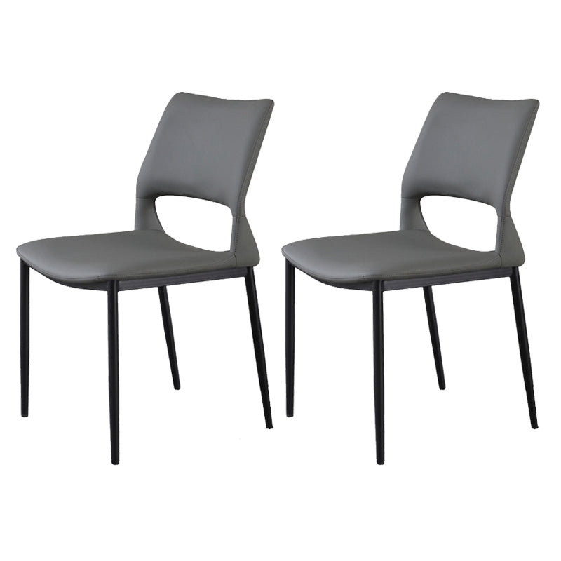 Open Back Dining Chair Contemporary Indoor Dining Side Chair