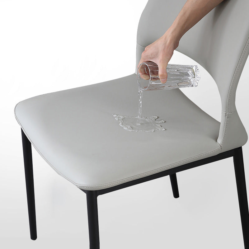 Open Back Dining Chair Contemporary Indoor Dining Side Chair