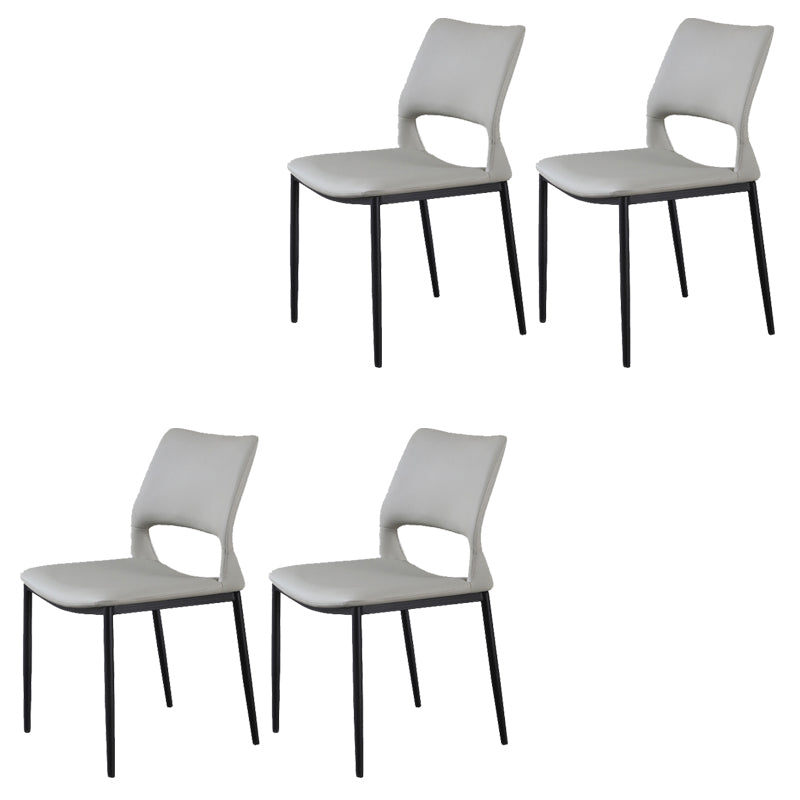 Open Back Dining Chair Contemporary Indoor Dining Side Chair