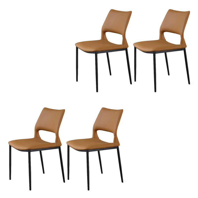Open Back Dining Chair Contemporary Indoor Dining Side Chair