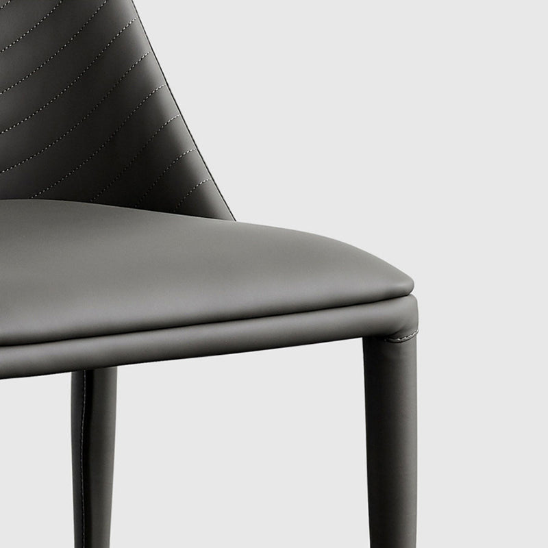 Dining Room Contemporary Dining Chair Upholstered Metal Legs Chair