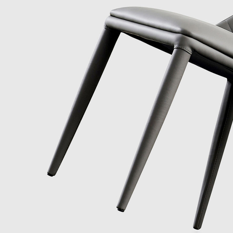 Dining Room Contemporary Dining Chair Upholstered Metal Legs Chair