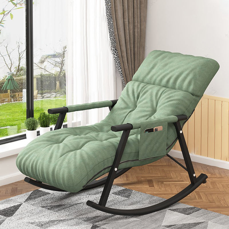 Modern Upholstered Rocker Chair Metal Frame Rocker Chair for Living Room
