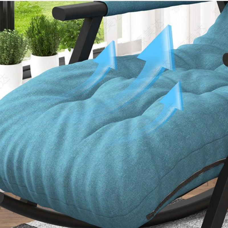 Modern Upholstered Rocker Chair Metal Frame Rocker Chair for Living Room