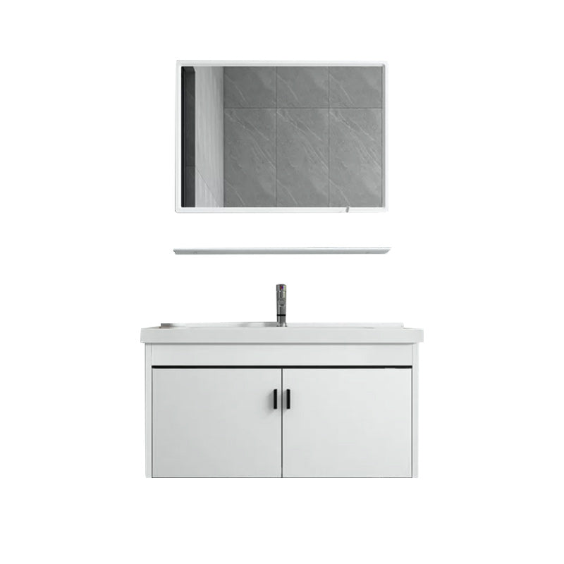 Wall-mounted Bathroom Vanity Modern Single-Sink Space Saver Vanity