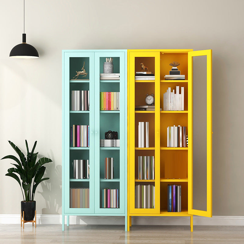 Modern Filing Cabinet Glass Storage Shelves and Pedestal Vertical File Cabinet