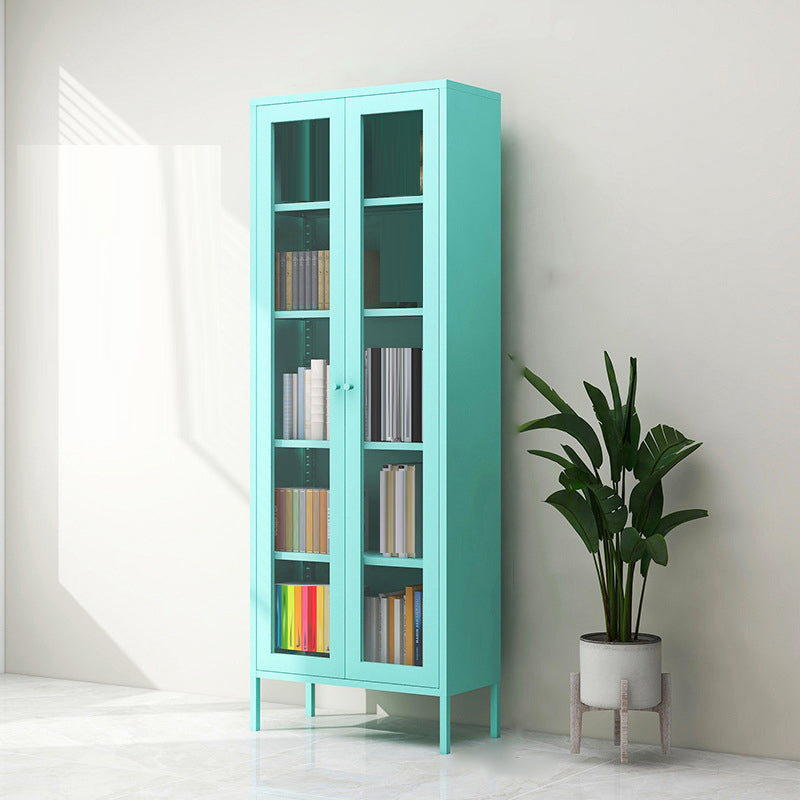 Modern Filing Cabinet Glass Storage Shelves and Pedestal Vertical File Cabinet