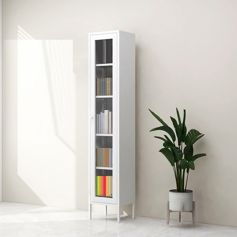 Modern Filing Cabinet Glass Storage Shelves and Pedestal Vertical File Cabinet