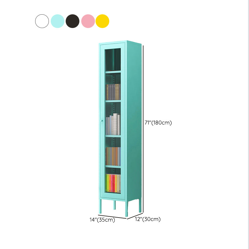 Modern Filing Cabinet Glass Storage Shelves and Pedestal Vertical File Cabinet