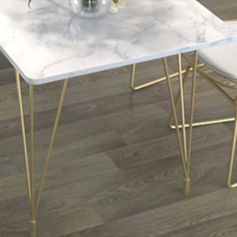 Modern 1/2/5/7 Pieces Dining Furniture Faux Marble Top Rectangle Dining Set for Home