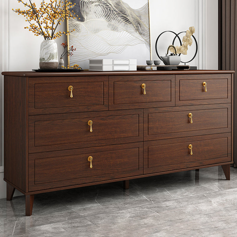 Contemporary Glam Storage Chest Dresser Wooden Chest with Drawers