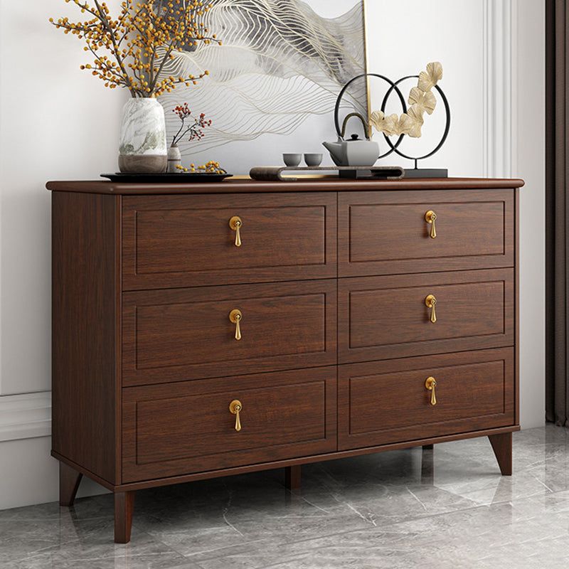 Contemporary Glam Storage Chest Dresser Wooden Chest with Drawers