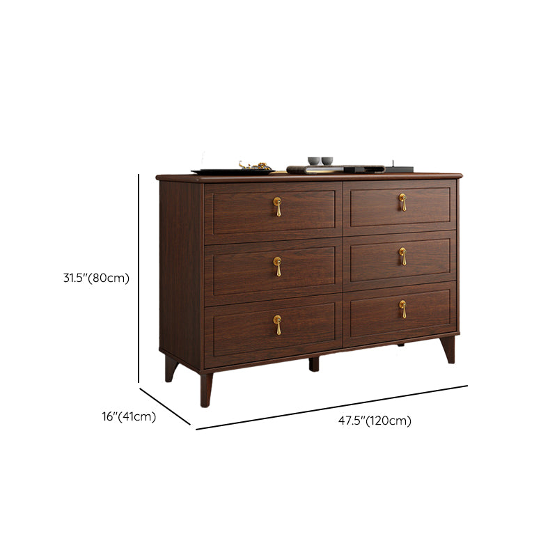 Contemporary Glam Storage Chest Dresser Wooden Chest with Drawers