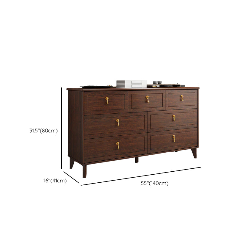 Contemporary Glam Storage Chest Dresser Wooden Chest with Drawers